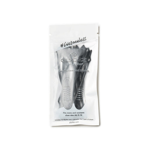 Glydez Regular No-Tie Laces - Black